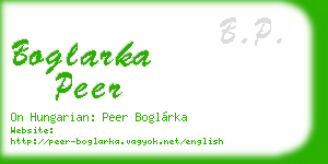 boglarka peer business card